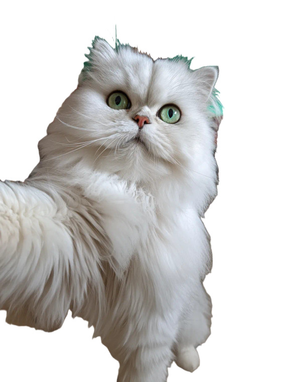 Selfie Cat V11 Vinyl Car Decal Sticker – Waterproof & UV-Resistant 4.1066666666666665"