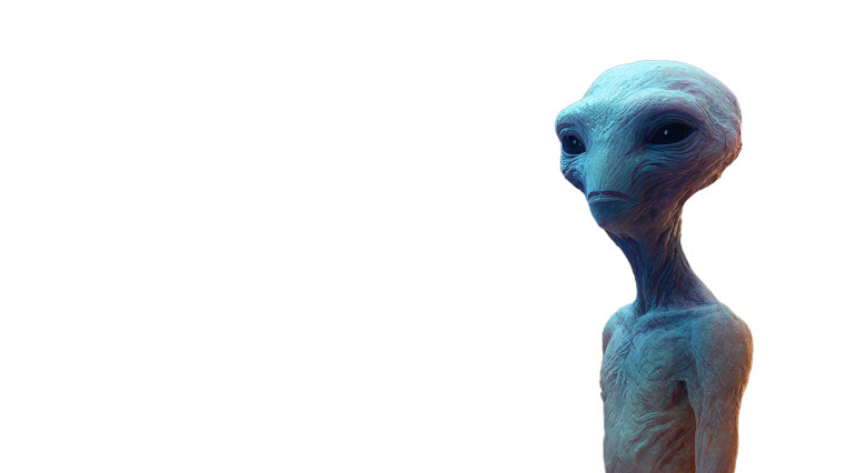 Pleiadian Humanoid Vinyl Car Decal Sticker – Waterproof & UV-Resistant 2.72"