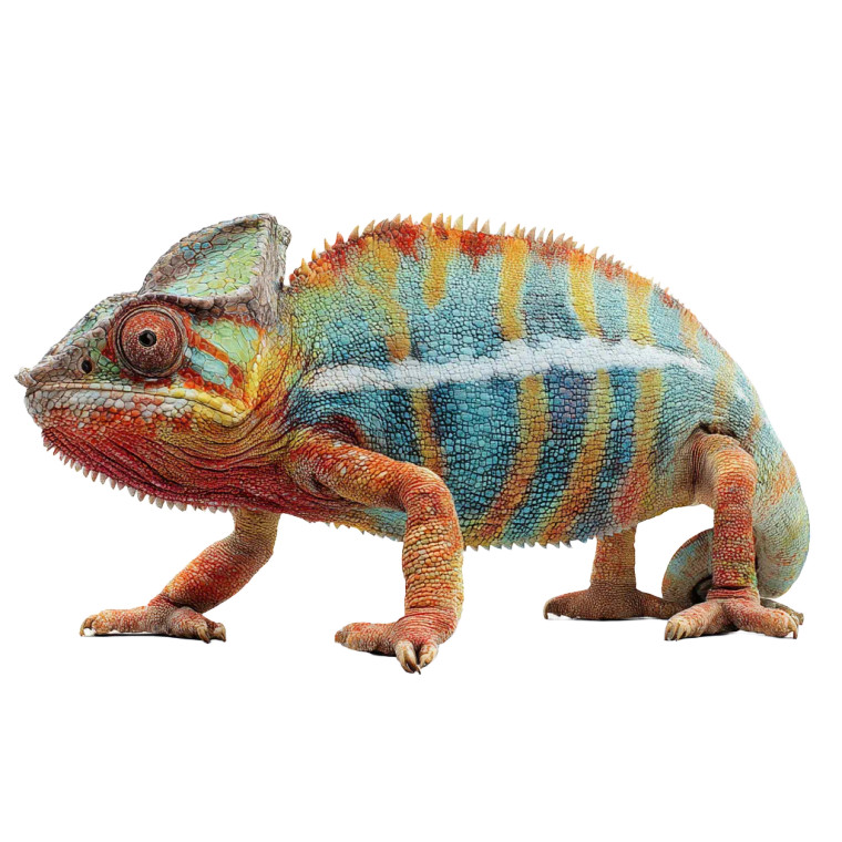 Ambanja Chameleon Vinyl Car Decal Sticker – Waterproof & UV-Resistant 3.4133333333333336"