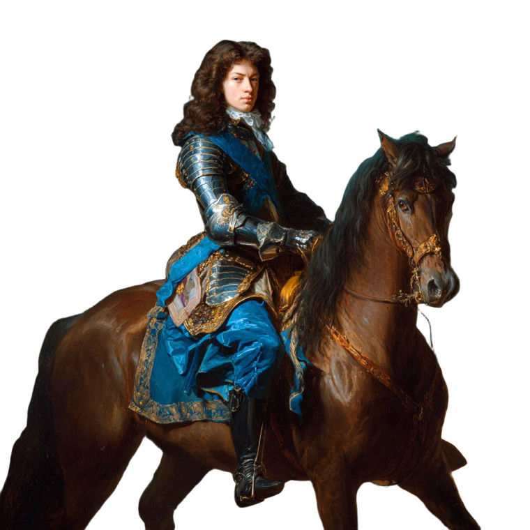 Prince Eugen On Horse Vinyl Car Decal Sticker – Waterproof & UV-Resistant 6.826666666666667"