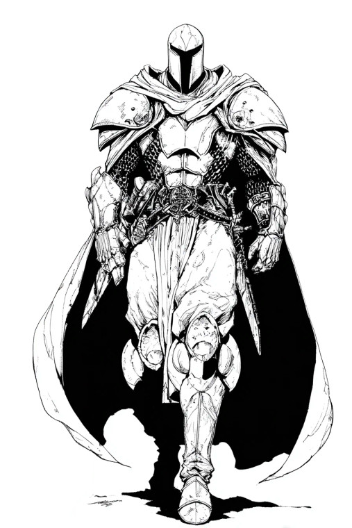 Dark Fantasy Knight V144 Vinyl Car Decal Sticker – Waterproof & UV-Resistant 8.96"