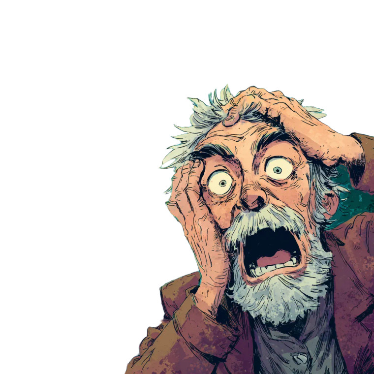 Crazy Old Man V3 Vinyl Car Decal Sticker – Waterproof & UV-Resistant 3.4133333333333336"