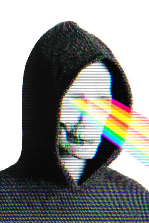 Rainbow Grim Reaper Vinyl Car Decal Sticker – Waterproof & UV-Resistant 4.4