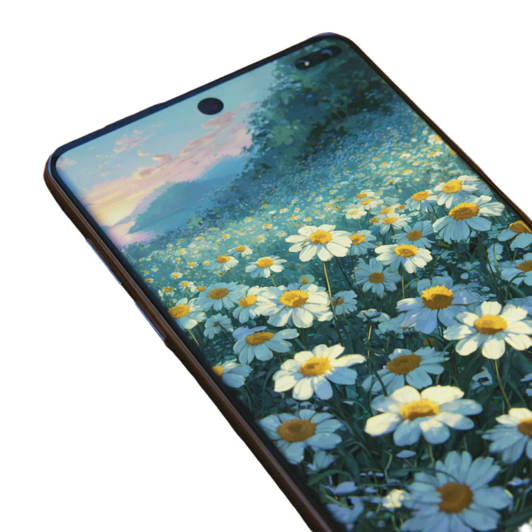 Smartphone With Daisies Vinyl Car Decal Sticker – Waterproof & UV-Resistant 6.826666666666667"