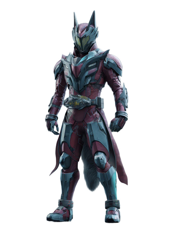 Kamen Rider Wolf Vinyl Car Decal Sticker – Waterproof & UV-Resistant 8.213333333333333"