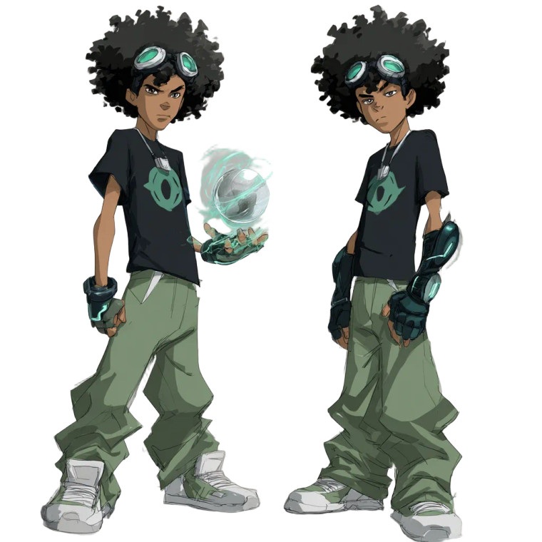 Anime Afro Hero Vinyl Car Decal Sticker – Waterproof & UV-Resistant 3.4133333333333336"