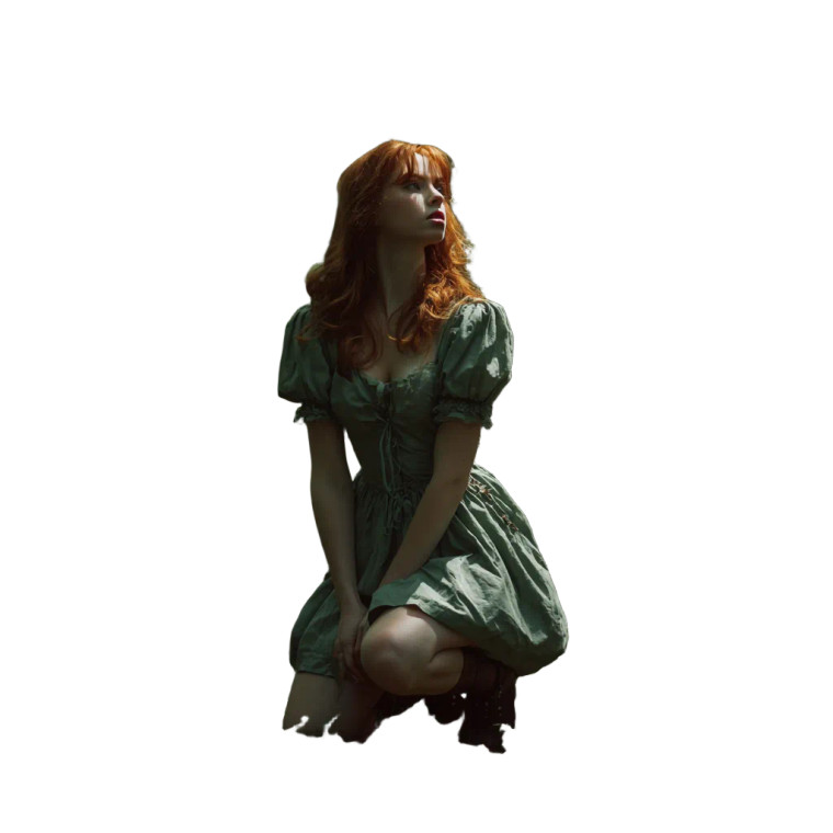 Ginger Girl V2 Vinyl Car Decal Sticker – Waterproof & UV-Resistant 3.4133333333333336"