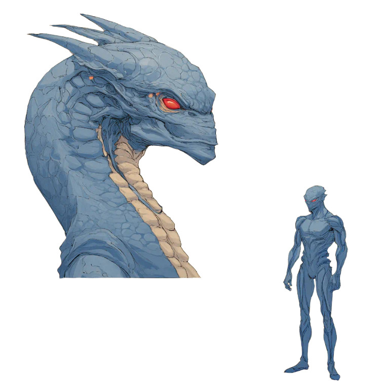 Alien Serpentine Creature Vinyl Car Decal Sticker – Waterproof & UV-Resistant 3.4133333333333336"