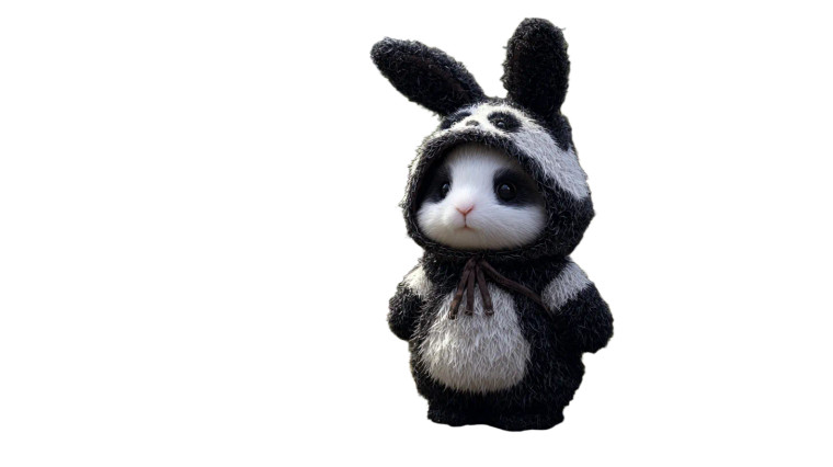 Panda Rabbit Vinyl Car Decal Sticker – Waterproof & UV-Resistant 2.72"
