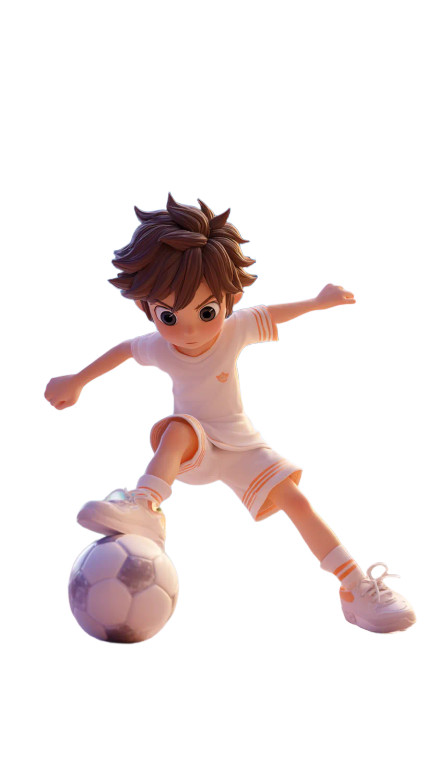Anime Boy Soccer Vinyl Car Decal Sticker – Waterproof & UV-Resistant 4.8533333333333335"