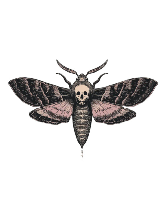 Gothic-Botanical Crest Vinyl Car Decal Sticker – Waterproof & UV-Resistant 8.213333333333333"