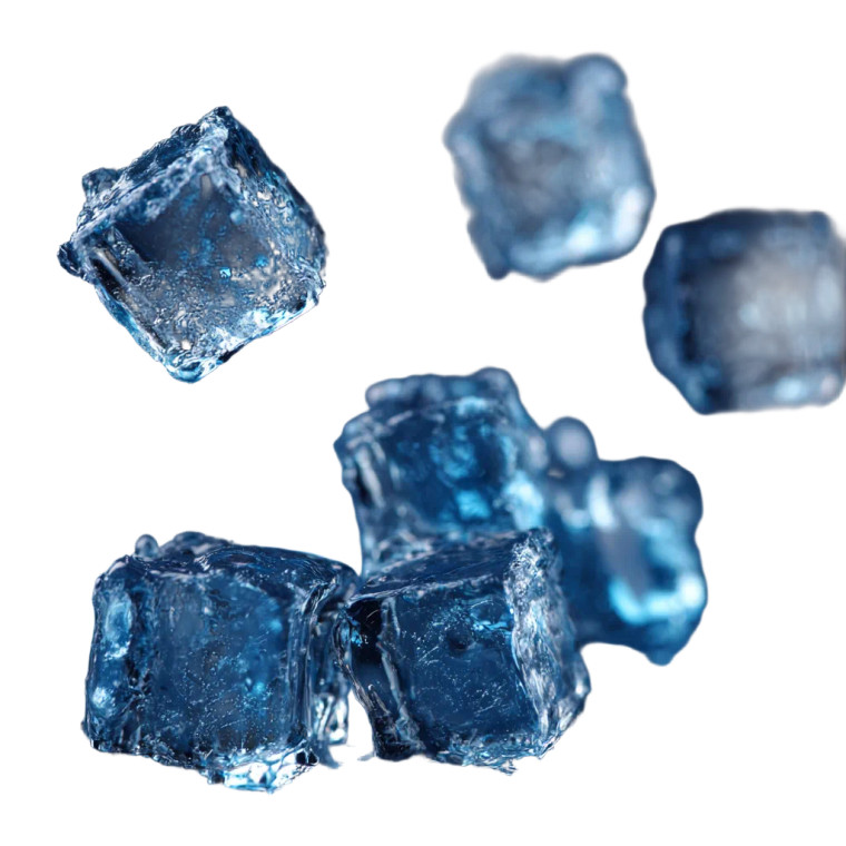 Blue Ice Cubes V2 Vinyl Car Decal Sticker – Waterproof & UV-Resistant 3.4133333333333336"