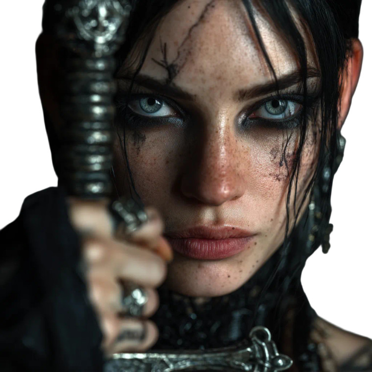 Gothic Viking Warrior Vinyl Car Decal Sticker – Waterproof & UV-Resistant 3.4133333333333336"