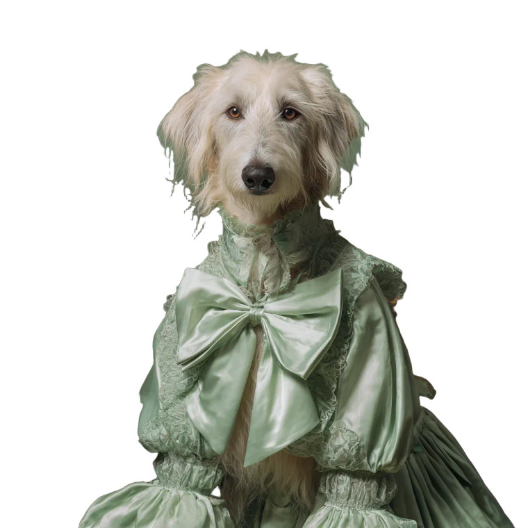 Fashionable Wolfhound Vinyl Car Decal Sticker – Waterproof & UV-Resistant 3.4133333333333336"