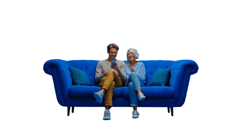 Happy Couple Banking Vinyl Car Decal Sticker – Waterproof & UV-Resistant 5.4