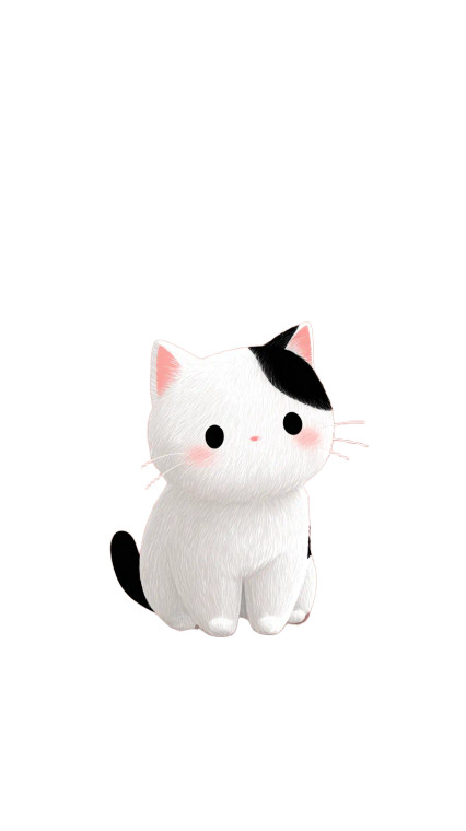 Cute Cat V75 Vinyl Car Decal Sticker – Waterproof & UV-Resistant 9.706666666666667"