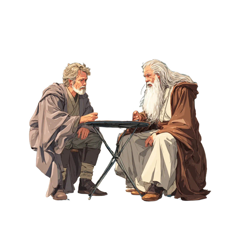 Anakin Meets Gandalf V2 Vinyl Car Decal Sticker – Waterproof & UV-Resistant 6.826666666666667"