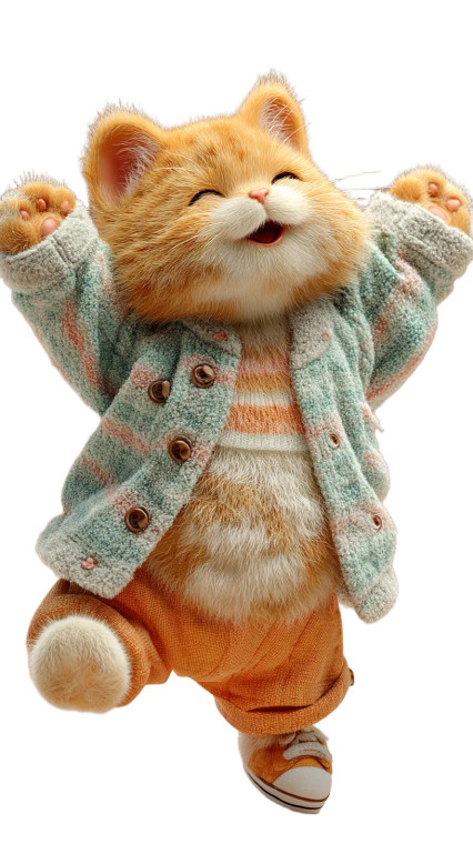 Chubby Orange Cat V5 Vinyl Car Decal Sticker – Waterproof & UV-Resistant 4.8533333333333335"