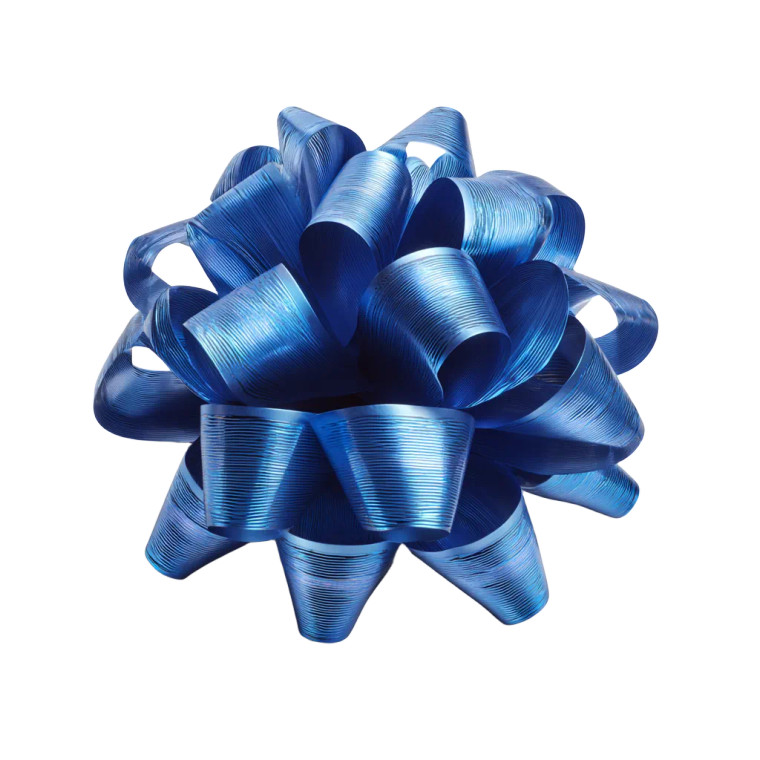 Blue Gift Bow Vinyl Car Decal Sticker – Waterproof & UV-Resistant 3.4133333333333336"