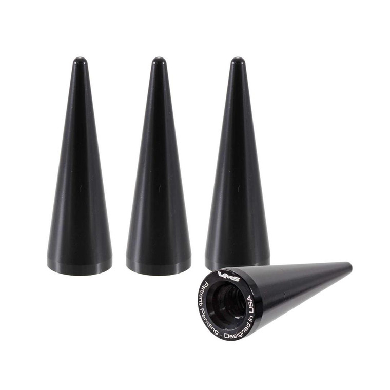Upgrade your lug nuts with precision | True Spike Anodized Black Spike Style Lug Nut Covers - Set of 4