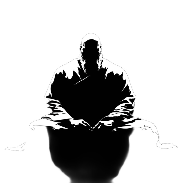 Meditating Barbarian Vinyl Car Decal Sticker – Waterproof & UV-Resistant 3.4133333333333336"