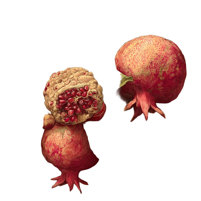 Pomegranate Peel Vinyl Car Decal Sticker – Waterproof & UV-Resistant 3.4133333333333336"