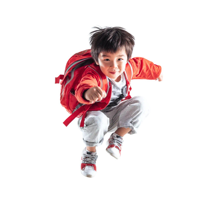Jumping Asian Boy Vinyl Car Decal Sticker – Waterproof & UV-Resistant 3.4133333333333336"
