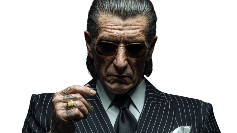 Mafia Boss Portrait V7 Vinyl Car Decal Sticker – Waterproof & UV-Resistant 2.72"