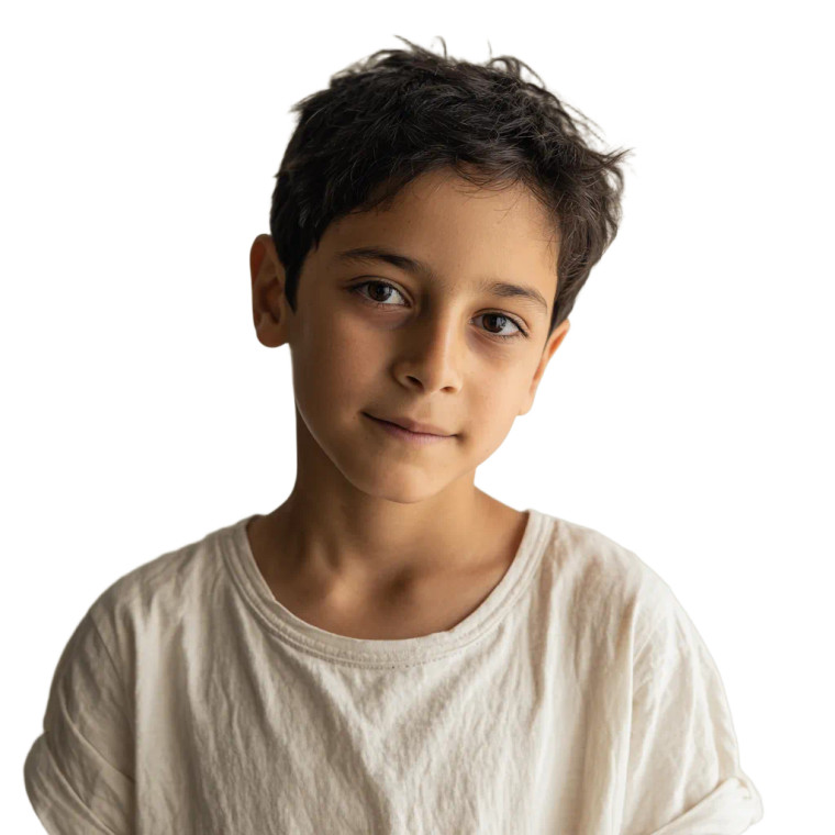 Young Boy Portrait V25 Vinyl Car Decal Sticker – Waterproof & UV-Resistant 6.826666666666667"