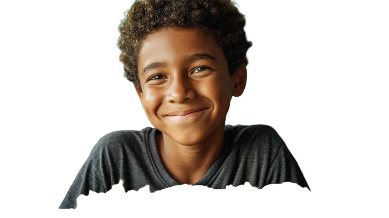 Smiling Brazilian Student Vinyl Car Decal Sticker – Waterproof & UV-Resistant 2.72"