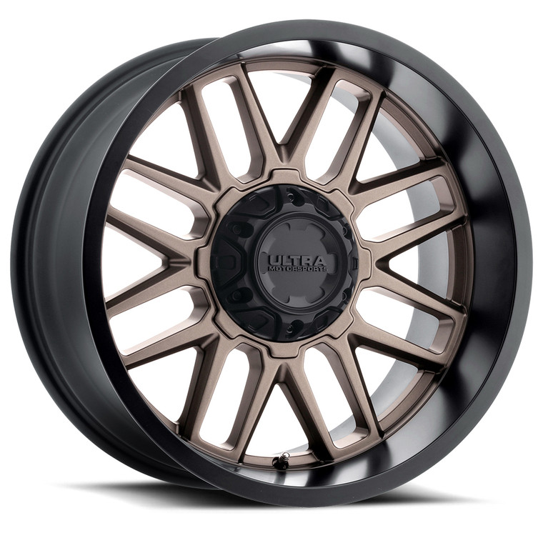 Ultimate Must-have | 20x9 Ultra Wheel for F-350 & F-250 Super Duty | Satin Bronze With Black Lip Finish