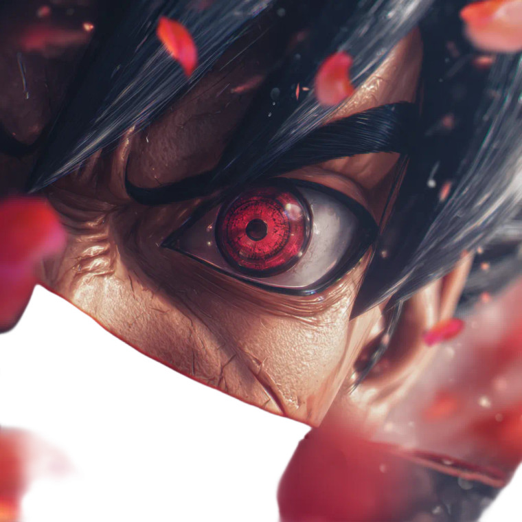 Goku With Sharingan V2 Vinyl Car Decal Sticker – Waterproof & UV-Resistant 3.4133333333333336"