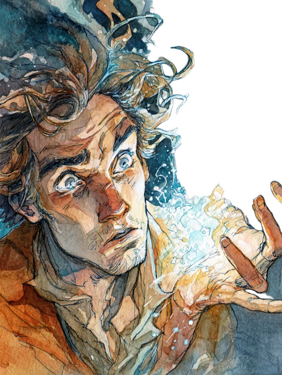 Shocked Sorcerer Spell Vinyl Car Decal Sticker – Waterproof & UV-Resistant 8.213333333333333"