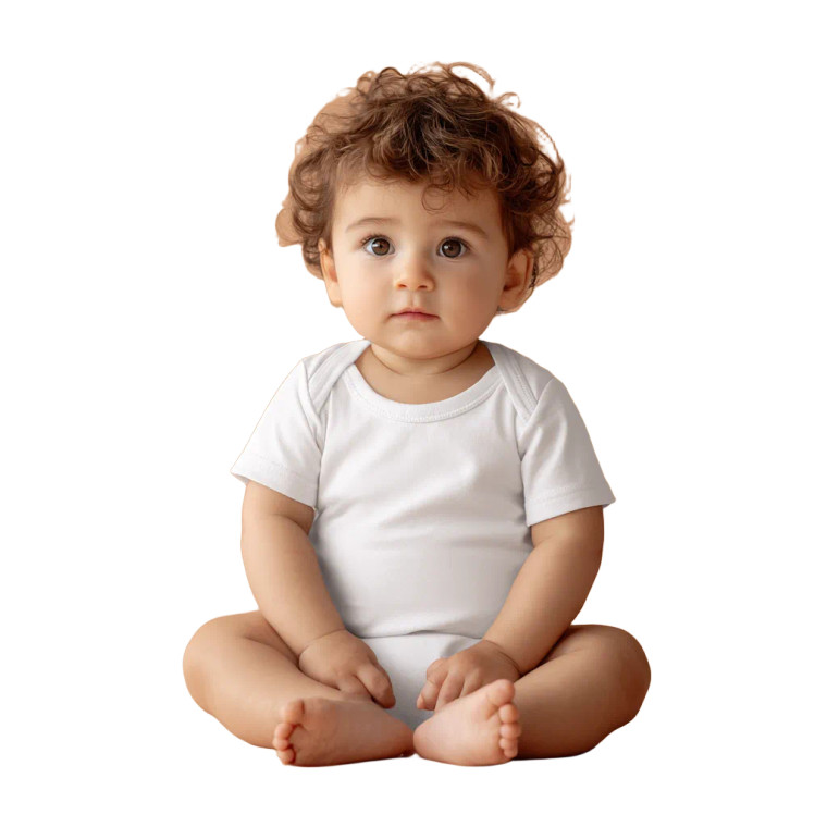 Unique Baby Portrait Vinyl Car Decal Sticker – Waterproof & UV-Resistant 6.826666666666667"