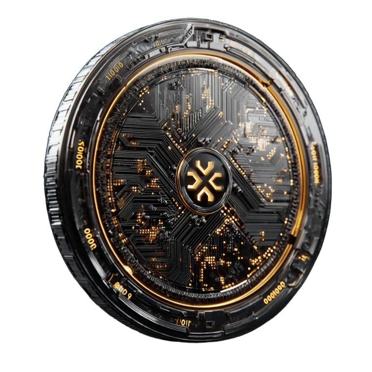 Futuristic Sci-Fi Coin Vinyl Car Decal Sticker – Waterproof & UV-Resistant 3.4133333333333336"