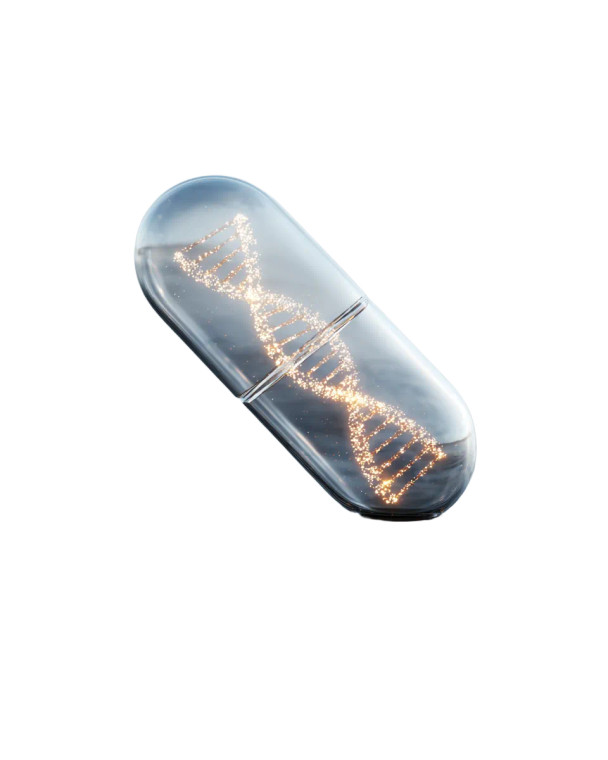 Glowing Dna Capsule Vinyl Car Decal Sticker – Waterproof & UV-Resistant 4.0"