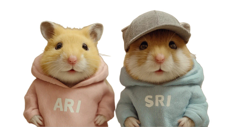 Humanoid Hamsters Vinyl Car Decal Sticker – Waterproof & UV-Resistant 2.72"