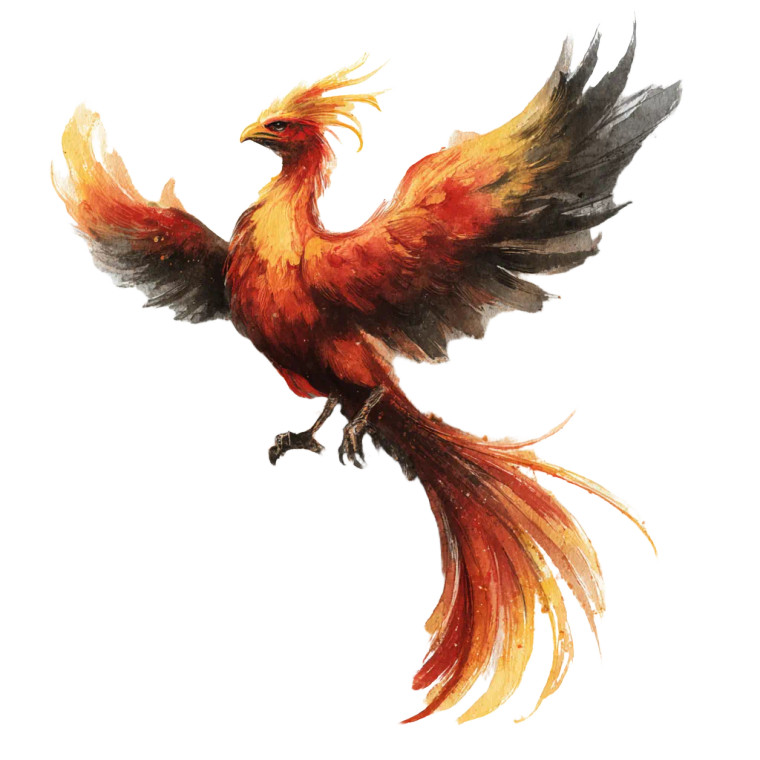 Majestic Phoenix Tattoo V3 Vinyl Car Decal Sticker – Waterproof & UV-Resistant 3.4133333333333336"