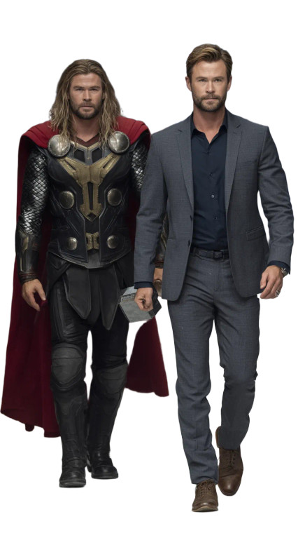 Hemsworth And Thor Vinyl Car Decal Sticker – Waterproof & UV-Resistant 9.706666666666667"
