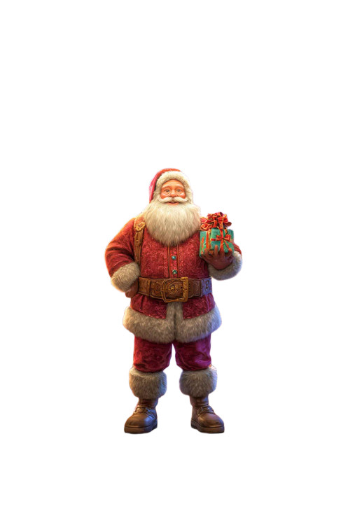 Cute Santa Claus V5 Vinyl Car Decal Sticker – Waterproof & UV-Resistant 4.4