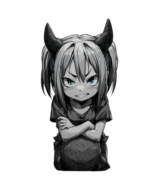Devil Labubu Plushie Vinyl Car Decal Sticker – Waterproof & UV-Resistant 8.0"