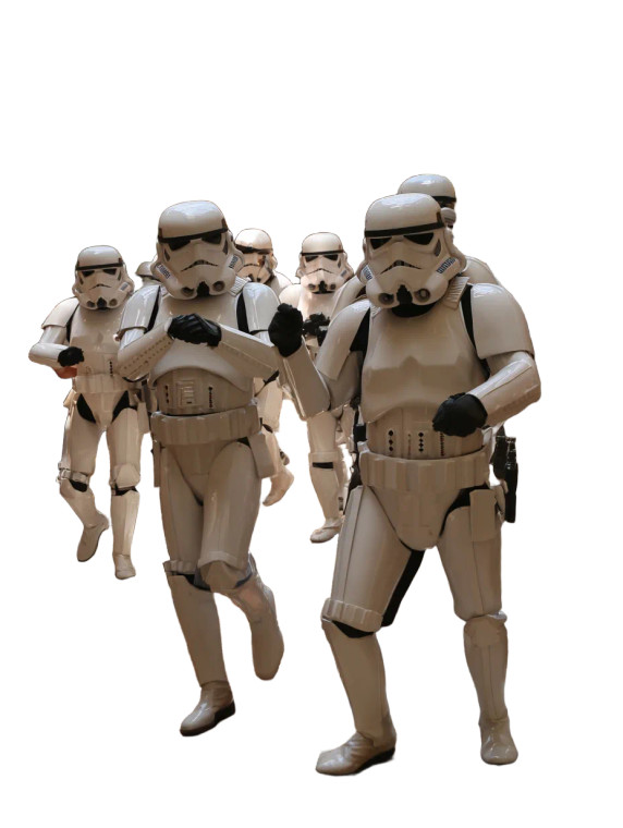 Dancing Stormtroopers Vinyl Car Decal Sticker – Waterproof & UV-Resistant 8.213333333333333"