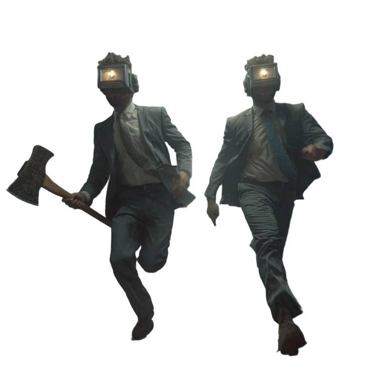 Chasing Doppelganger Vinyl Car Decal Sticker – Waterproof & UV-Resistant 3.4133333333333336"