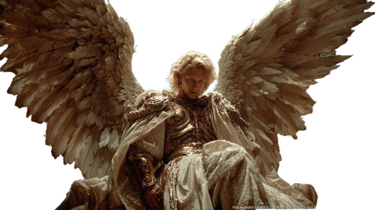 Divine Angel Male Vinyl Car Decal Sticker – Waterproof & UV-Resistant 2.72"