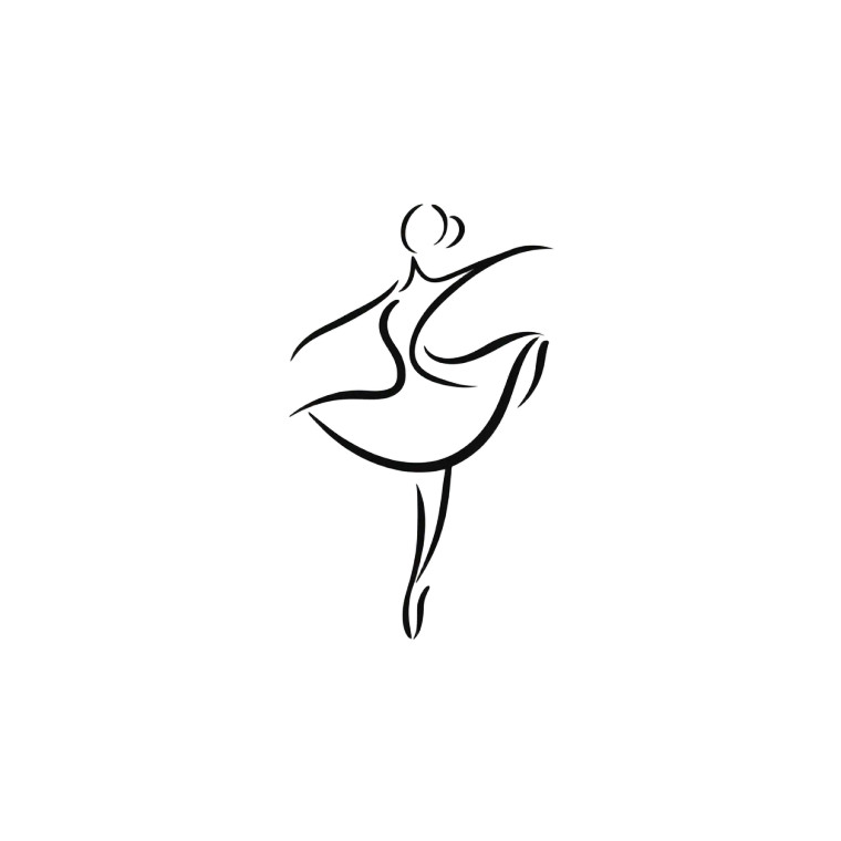 Girl Dancer Logo Vinyl Car Decal Sticker – Waterproof & UV-Resistant 6.826666666666667"