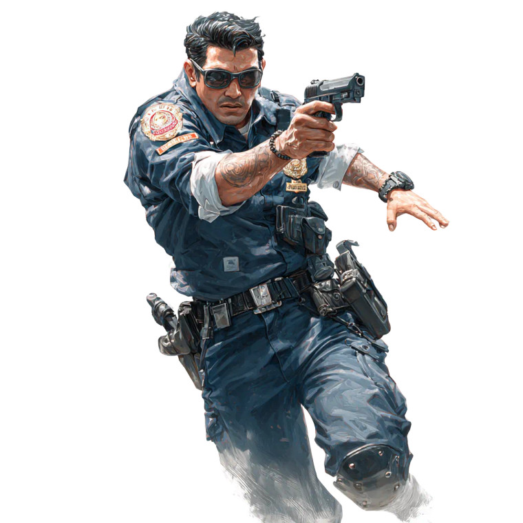 Handsome Thai Policeman Vinyl Car Decal Sticker – Waterproof & UV-Resistant 3.4133333333333336"