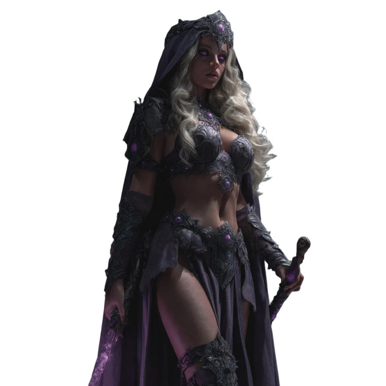 Drow Queen Vinyl Car Decal Sticker – Waterproof & UV-Resistant 6.826666666666667"