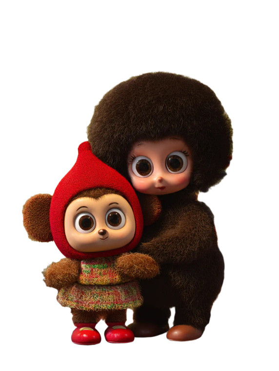 Labubu Cheburashka Mix Vinyl Car Decal Sticker – Waterproof & UV-Resistant 8.213333333333333"