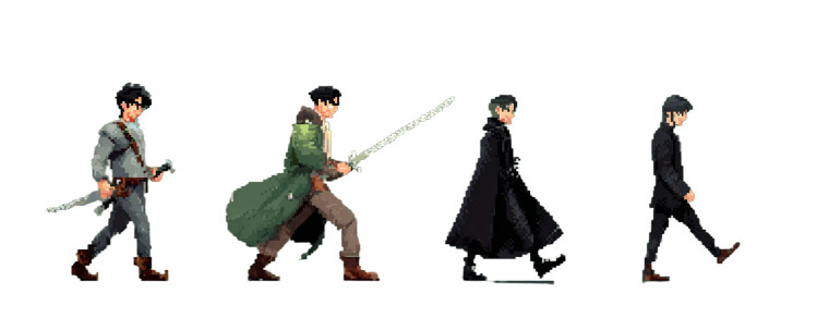 Pixel Art Characters V2 Vinyl Car Decal Sticker – Waterproof & UV-Resistant 2.293333333333333