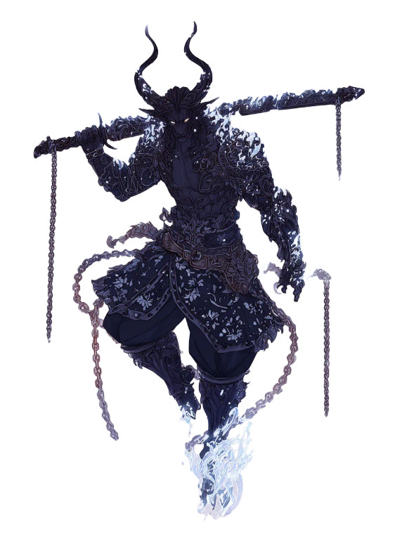 Wraith Minotaur Knight Vinyl Car Decal Sticker – Waterproof & UV-Resistant 8.213333333333333"